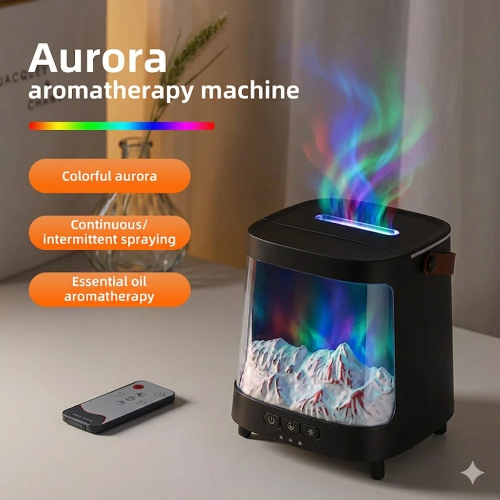 LED Flame Effect Aroma Diffuser